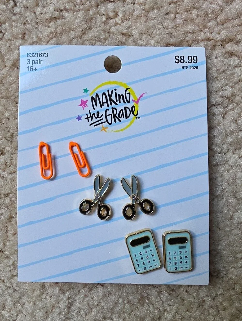 Hobby Lobby Pink Apple Lanyard with Pastel Pencil Bag Charm Set